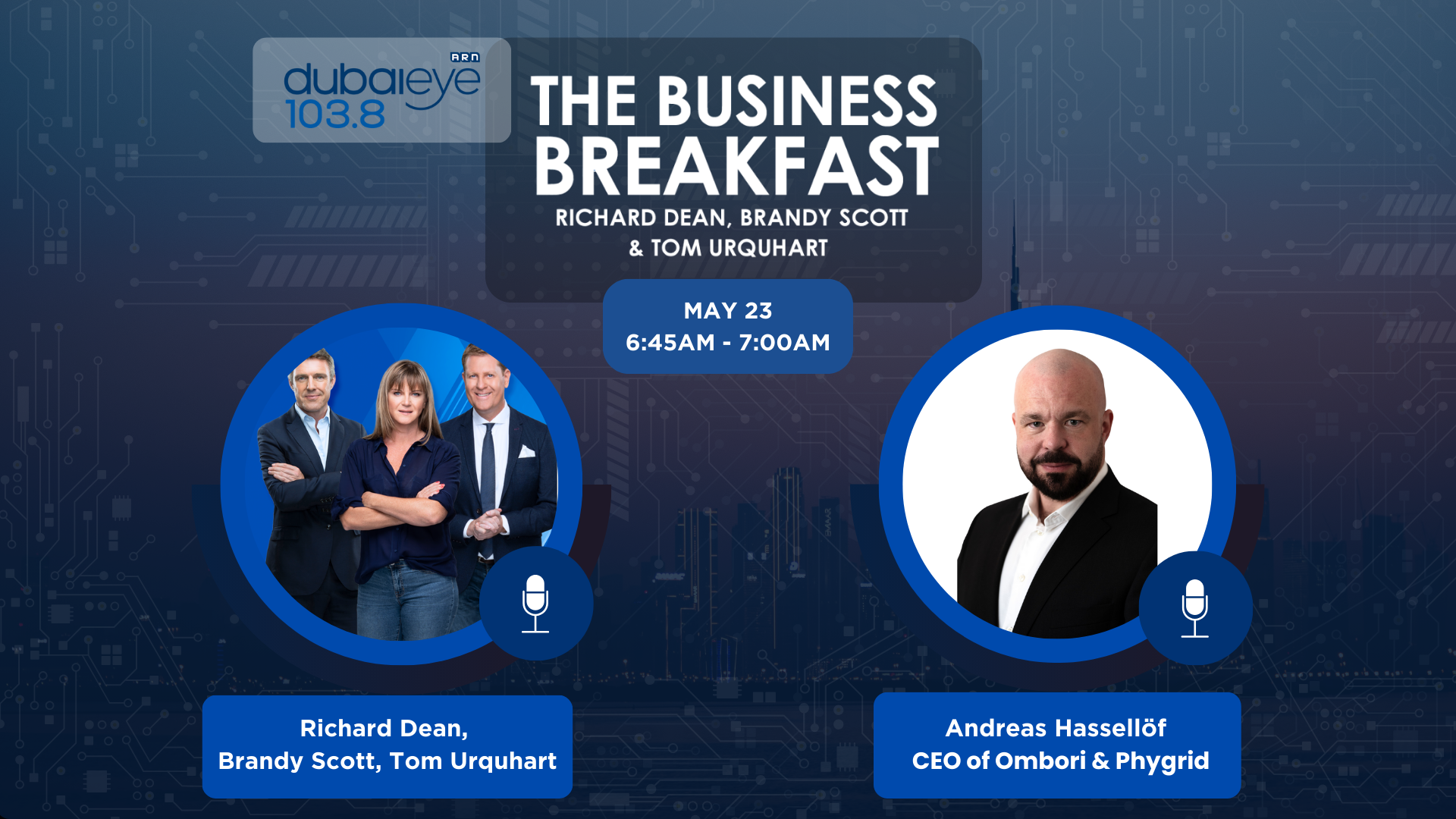 Live on Dubai Eye 103.8 – The Business Breakfast