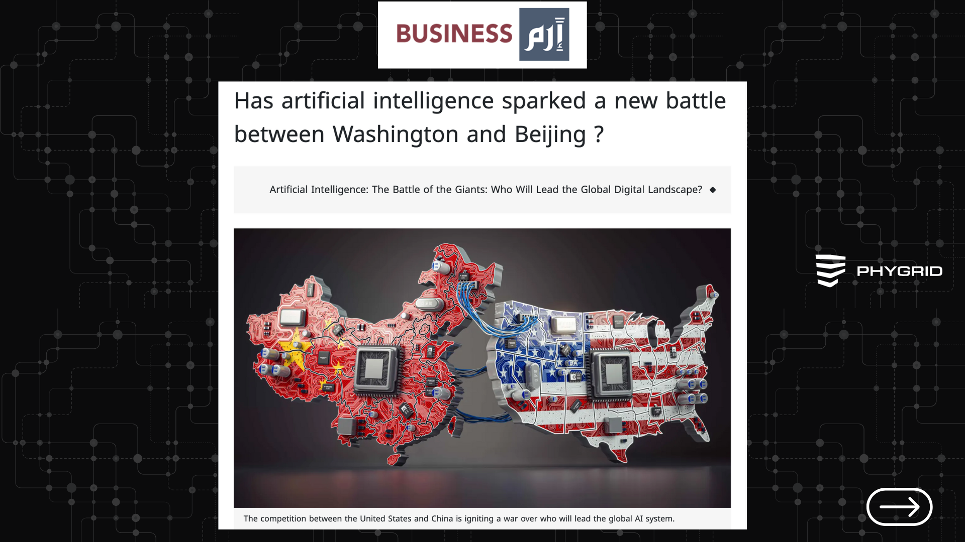 Has artificial intelligence sparked a new battle between the US and China?